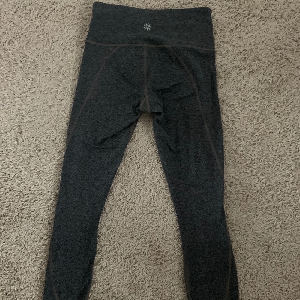 Athleta Gray Salutation 7/8 Legging